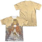 Labyrinth Cover Art (Front/Back Print) Men's Regular Fit Poly Cotton Short-Sleeve T-Shirt